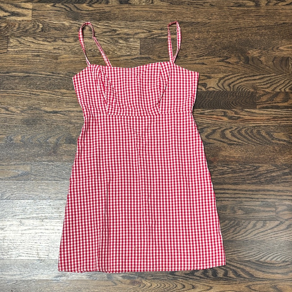 Brandy Melville Red Gingham Dress